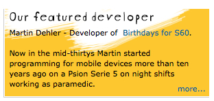 Symbian Horizon Featured Developer
