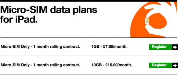 3 IPad Tariff