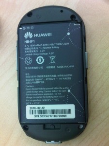 The E585 battery
