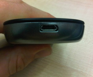 Charging via mini-USB