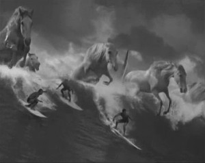 A still from *that* Guiness Surfer advert