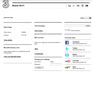 MiFi Management Interface