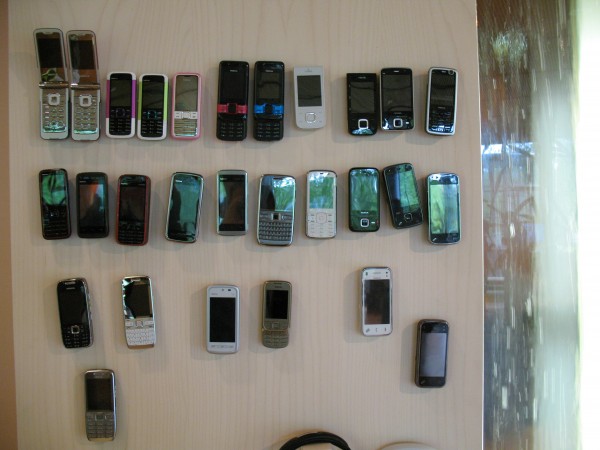 Phones on every wall...